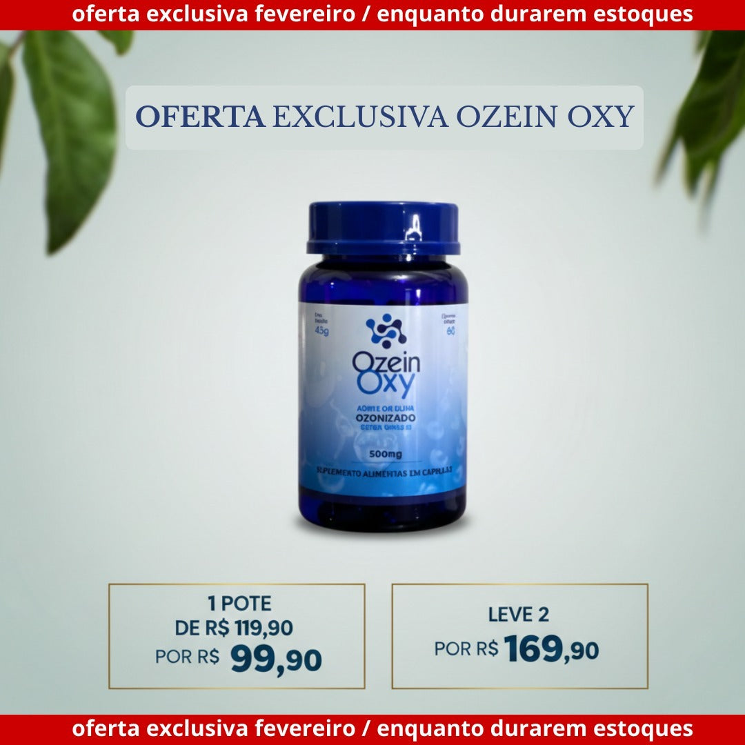 Cápsula de Azeite de Oliva Ozonizada 60 Cápsulas